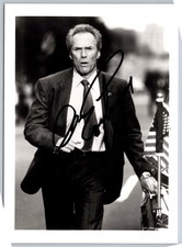 Clint Eastwood Autographed Photo Black & White Signed Hollywood Actor Director picture