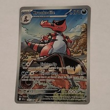 Pokémon TCG Krookodile 137/086 Sv: Black Bolt Illustration Rare Full Art Holo picture