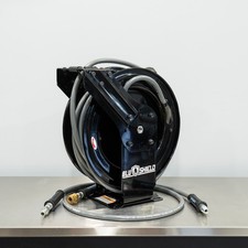50' BluBird Retractable Pressure Washer Hose Reel Black | 3/8