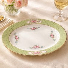 Antique Nippon Oval Bowl, 2 Plates, Hand Painted Pink Roses , Gold Trim,Pre 1921 picture