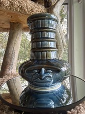 Vintage 2002 Tiki Farm Joe Vitale I Dream of Tiki Mug Genie Bottle Brown Blue picture