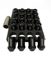 VOLK RACING RAYS STRAIGHT L42 DURA WHEELS LOCK LUG NUTS 12X1.25 1.25 RIM BLACK U picture