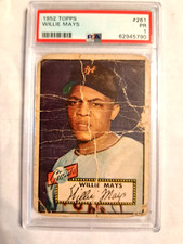 1952  WILLIE MAYS  Topps Rookie Card  #261 PSA 1  Vintage HOF Baseball Card picture