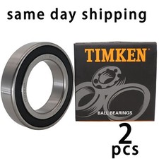 (Qty.2)TIMKEN 6009-2RS High Quality Two Side Sealed Ball Bearings 45X75X16MM picture