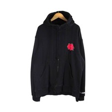 Yohji Yamamoto Wild Side Embroidery Zip Hoodie WJ-T62-006 3 Black Cotton/Rayon picture