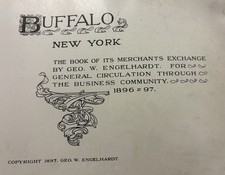 1897 Buffalo NY book of Merchant Exchange, Engelhardt 500+ historic photos- Rare picture