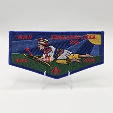 Semialachee Lodge 239 Suwannee River Area Council 2004 NOAC OA Flap Blue Border picture