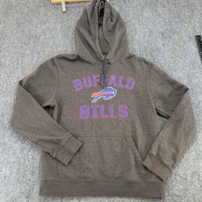 Fanatics Buffalo Bills NFL Pullover Hoodie Sweatshirt Charcoal Size Medium picture