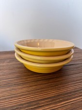 Le Creuset Soleil Yellow 5 Inch Ceramic Mini Pie Dish set of 3 picture