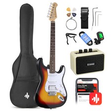 Donner DST-100S Electric Guitar Kit Sunburst Solid Body w/ Amplifier Bag Tuner picture
