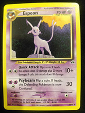 Pokémon TCG Espeon Neo Discovery 20/75 Rare Regular English Unlimited 70 HP 2001 picture
