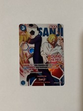 Sanji Round 1 Promo ENGLISH OP15-047 One Piece Promotion Cards Foil NM picture