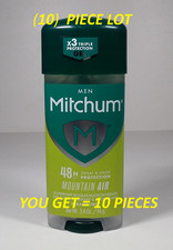 *10 PC Lot* MITCHUM Men MOUNTAIN AIR, 48HR Gel DEODORANT 3.4oz *NEW & SEALED picture