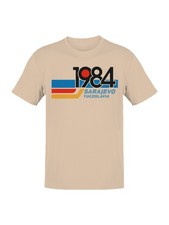 Sarajevo 1984 Retro Design Men's T-shirt picture