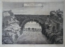 Antique Etching The Flying Bridge from Kircher 1747 by J. Wood picture