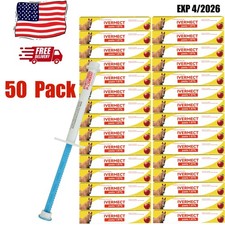 NEW 50 Pack Horse Dewormer Paste Apple Flavor EXP 1/2028 Convenient Operation US picture