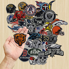 LOT LOGO WHOLESALE LANDOMOPENS SHIELD FOOTBALL SPORT EMBROIDERED IRON ON PATCHES picture