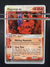 Pokémon TCG Magcargo ex 95/97 EX Dragon Holo DAMAGED picture