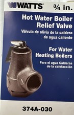 Watts Brass & Tubular 374A Boiler Relief Valve - Brass picture