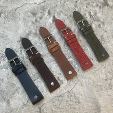 Vintage Open-ended Strap Band for Fixed Wire Lug Watch Size 20mm #170B picture