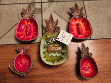 5 Vintage Treasure Craft Ashtrays & Trinket Holders,  Maui, Hawaii, 1970s picture