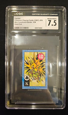 CGC 7.5 Zapdos Mini CoroCoro Karuta K+ 1997 Japanese Hand Cut Card picture