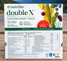 FREE SHIPPING - NEW AMWAY Nutrilite Double X Multivitamin -31 Day Supply -03/28 picture