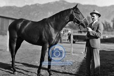 TOP ROW CHAMPION RACEHORSE OWNER A A BARONI 1930S RACING 4X6 POSTCARD PHOTO picture