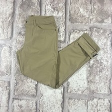 lululemon ABC Classic Warpstreme Pants Men's 33x32 Khaki Tan M5583S EUC picture