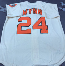 VINTAGE Jimmy Wynn #24 HOU Astros Throwback Cream Sewn Stitched Jersey. picture