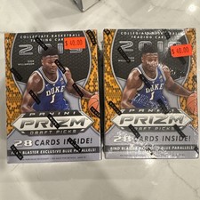 2- 2019 Prizm Draft Basketball Unopened College Blaster Box W/Blue Parallels picture