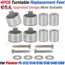 4X Vintage Turntable Replacement Feet Pad for Pioneer PL-512/514/516/518/540/560 picture