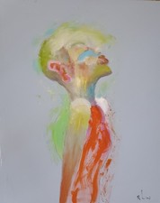 Original Acrylic Painting 20 x 16 On Canvas Signed Contemporary Art picture