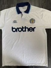 Original Authentic Umbro Manchester City 1991/1992 Third Shirt Mens Medium picture