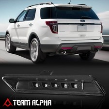Fits 2011-2015 Ford Explorer [Black/Clear] LED Third 3rd Brake Light Tail Lamp picture