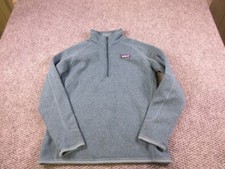 Patagonia Sweater Womens Medium Blue Better Sweater 1/4 Zip Fleece Pullover picture
