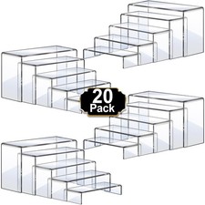 pc Clear Acrylic Display Risers 5 Sizes Cupcake Dessert Jewelry Retail Stands picture
