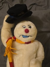 Gemmy Spinning Snowflake Frosty The Snowman 2002 Box 18