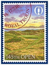 Official 2016 The Open Championship Troon Golf Poster 18