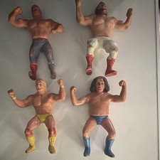 LJN WWE Vintage 1984 Wrestling Superstars Lot of 4 Figures Hulk Hogan picture