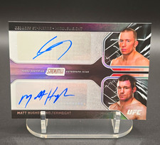 Topps UFC Stadium Club 2026 Dual Auto DA-SH Georges St-Pierre, Matt Hughes picture
