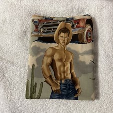 Vtg. 2005 Alexander Henry Wranglers Cowboy Cotton Fabric Western Quilting Crafts picture