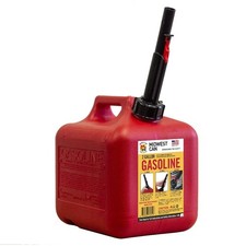 Auto Shut Off Gas Can 2 Gallon 8 oz Capacity Red Fuel Container Spout picture