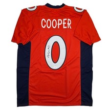 Autographed/Signed Jonathon Cooper Denver Orange Football Jersey JSA COA picture