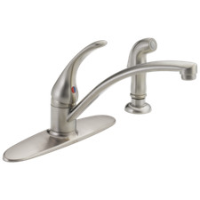 Delta Foundations Kitchen Faucet 1.8 GPM Stainless-Certified Refurbished picture