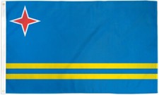 Aruba Flag 3x5ft Flag of Aruba Aruban Flag 3x5 House 100D SPUN POLYESTER Flag picture
