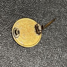 1851 $1 Liberty Head Gold Dollar Love Token, Antique Brooch Pin “mother” 1.56g picture