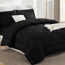 7 Piece Comforter Set Bed in a Bag All Season Reversible Bedding Sets Queen Gray picture