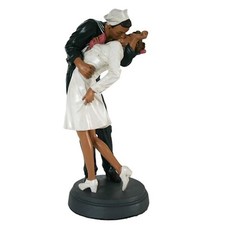 Pacific Giftware Unconditional Surrender WW2 Navy Sailor and Nurse Statue Ico... picture