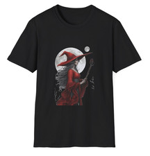 Witch T-shirt/Moon tee Size M/Medium picture